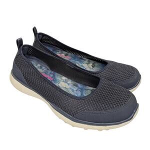 Skechers Microburst Sudden Look Slip On Sneakers Shoes Navy Blue Women Size 8.5